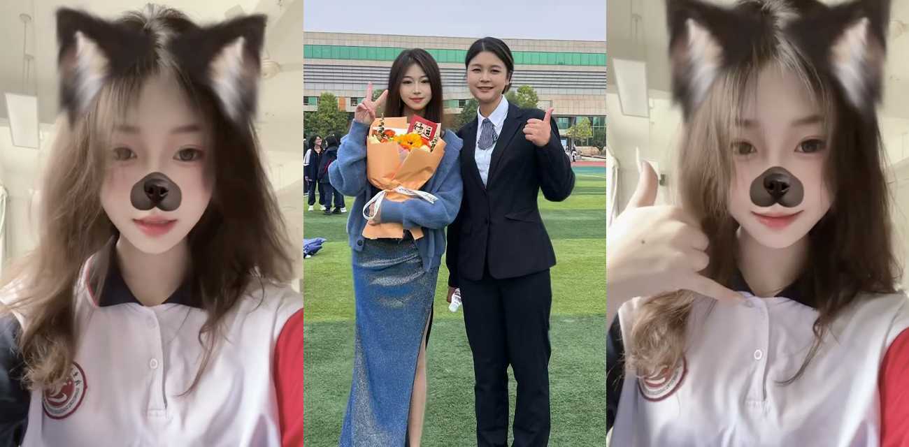 广东韶关实验中学【解璐菲】千里送逼飞往重庆与前任异地打炮，被男友发现后怒爆做爱视频